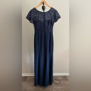 Jenny Packham NWT Sequin Lace Top Bridesmaid/Formal Dress In Midnight Size 0